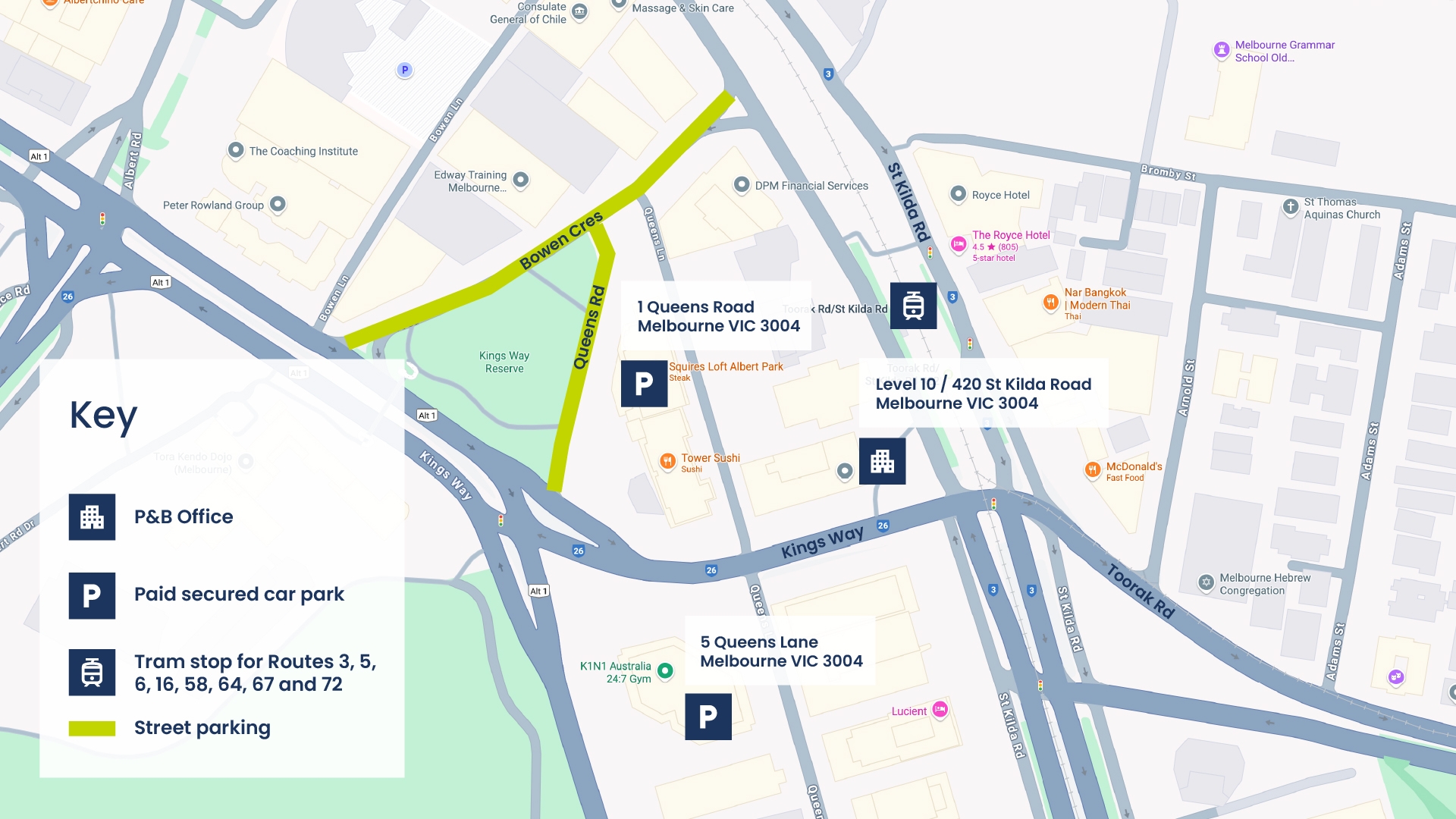 Map of office location